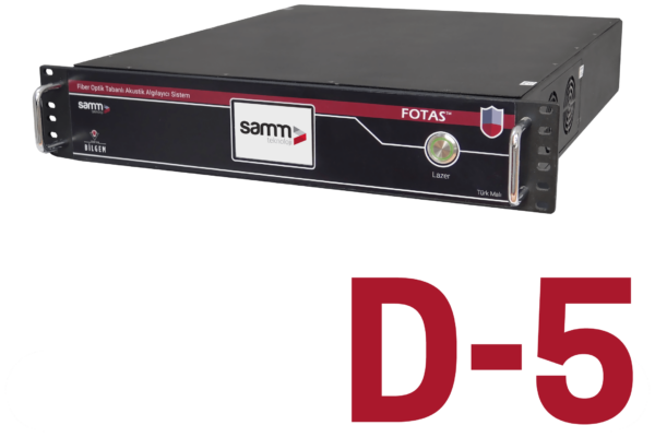 FOTAS D-5 fiber optic distributed acoustic sensing system for perimeter security and early detection of threats.